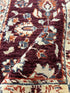Annika Borg 1.10x2.11 Dark Red Hand-Knotted Oushak