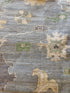 Klare 8x10.1 Blue Hand-Knotted Whitewashed Oushak