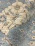 Ellie Cluett 1.11x2.11 Blue Whitewashed Hand-Knotted Oushak