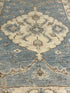 Ellie Cluett 1.11x2.11 Blue Whitewashed Hand-Knotted Oushak