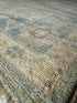 Dre's wife 8.1x9.10 Blue Hand-Knotted Whitewashed Oushak