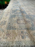 Dre's wife 8.1x9.10 Blue Hand-Knotted Whitewashed Oushak