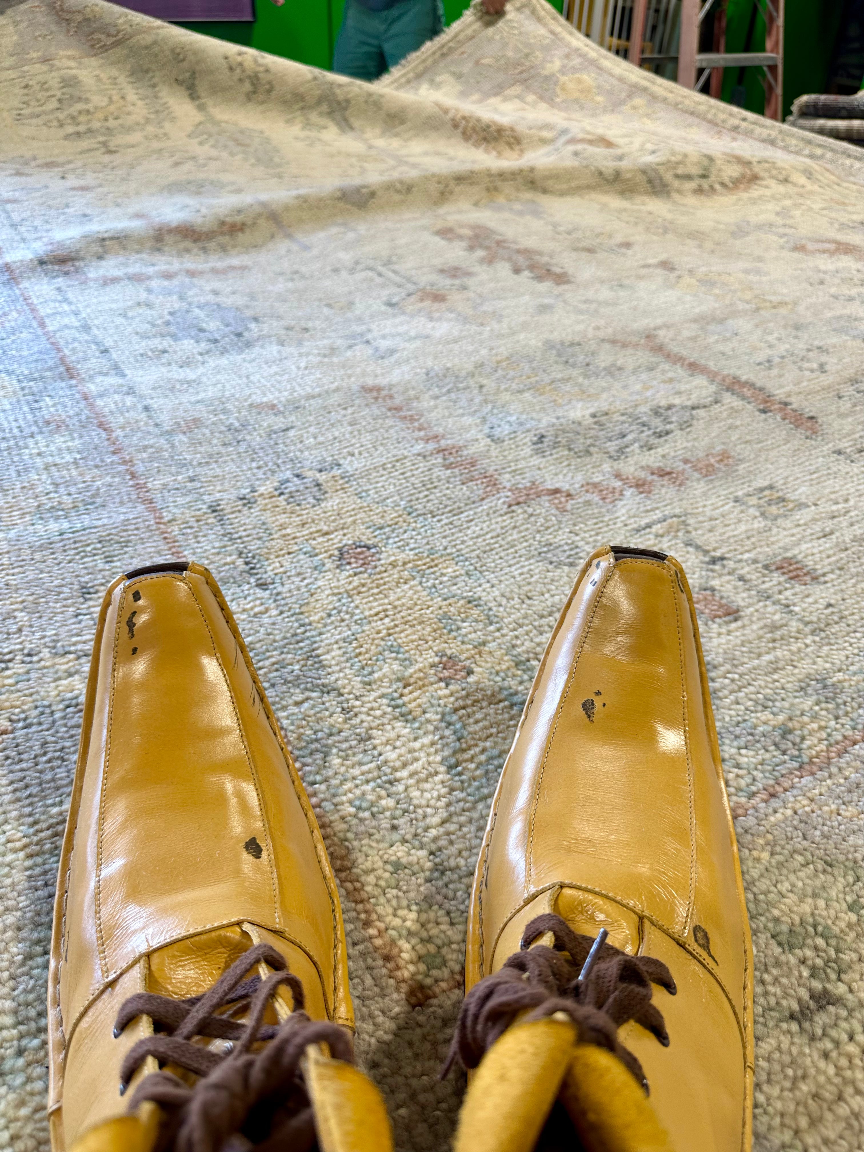 Alejandra 8x10 Grey and Violet Hand-Knotted Oushak Rug