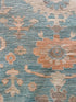 Tanya 7.11x9.5 Blue Hand-Knotted Whitewashed Oushak