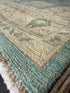 Tanya 7.11x9.5 Blue Hand-Knotted Whitewashed Oushak