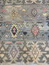 Zelia Rose 8.3x11.6 Hand-Knotted Tan & Grey Ikat