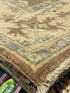 Meg Hyatt Snow 6.2x9 Brown Afghani Whitewashed Oushak