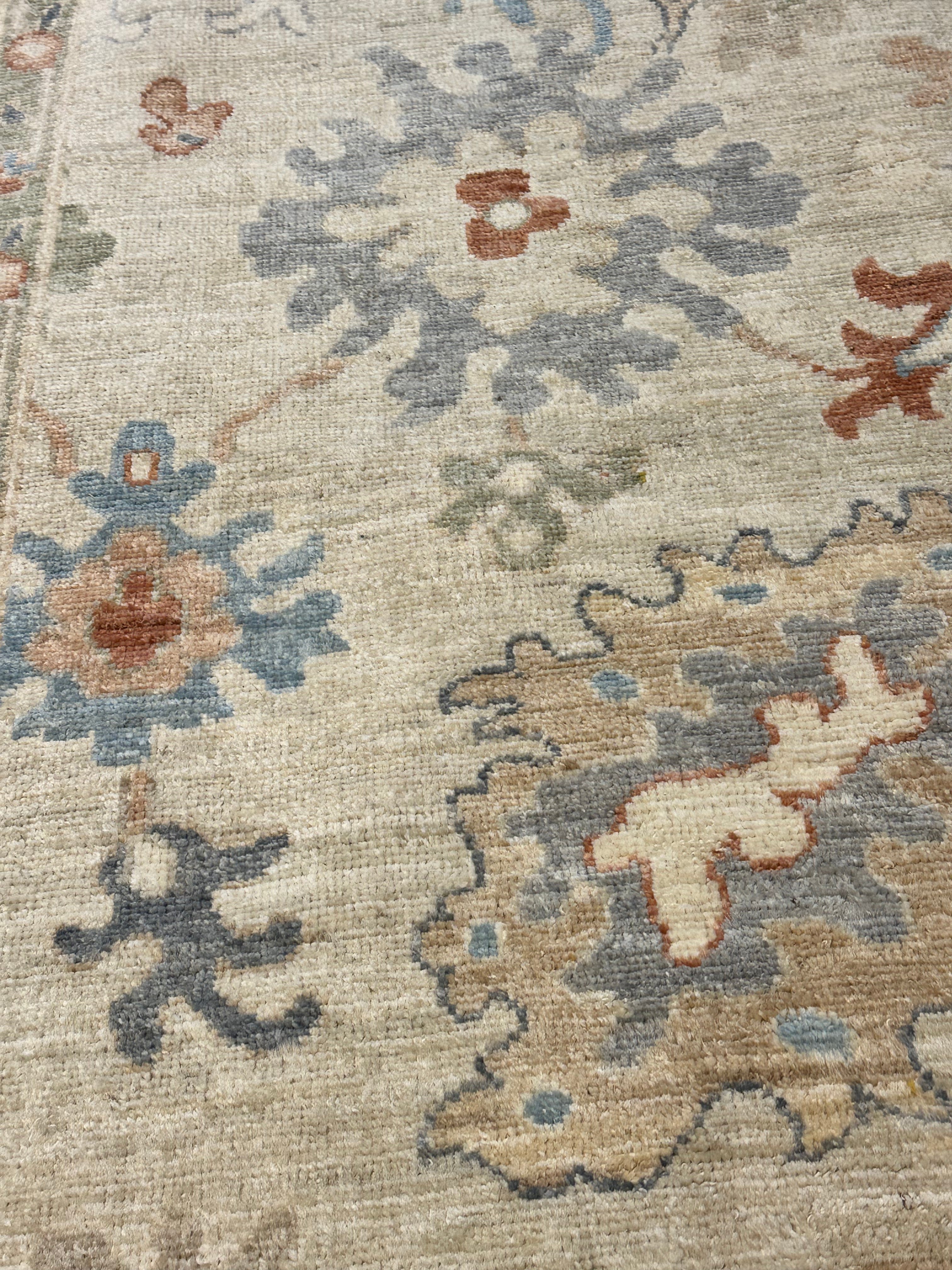 Candy L. Walken 6.2x9 Cream Afghani Whitewashed Oushak