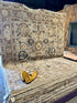 Jessica Rabbit 8x9.9 Beige and Brown Hand-Knotted Oushak Rug