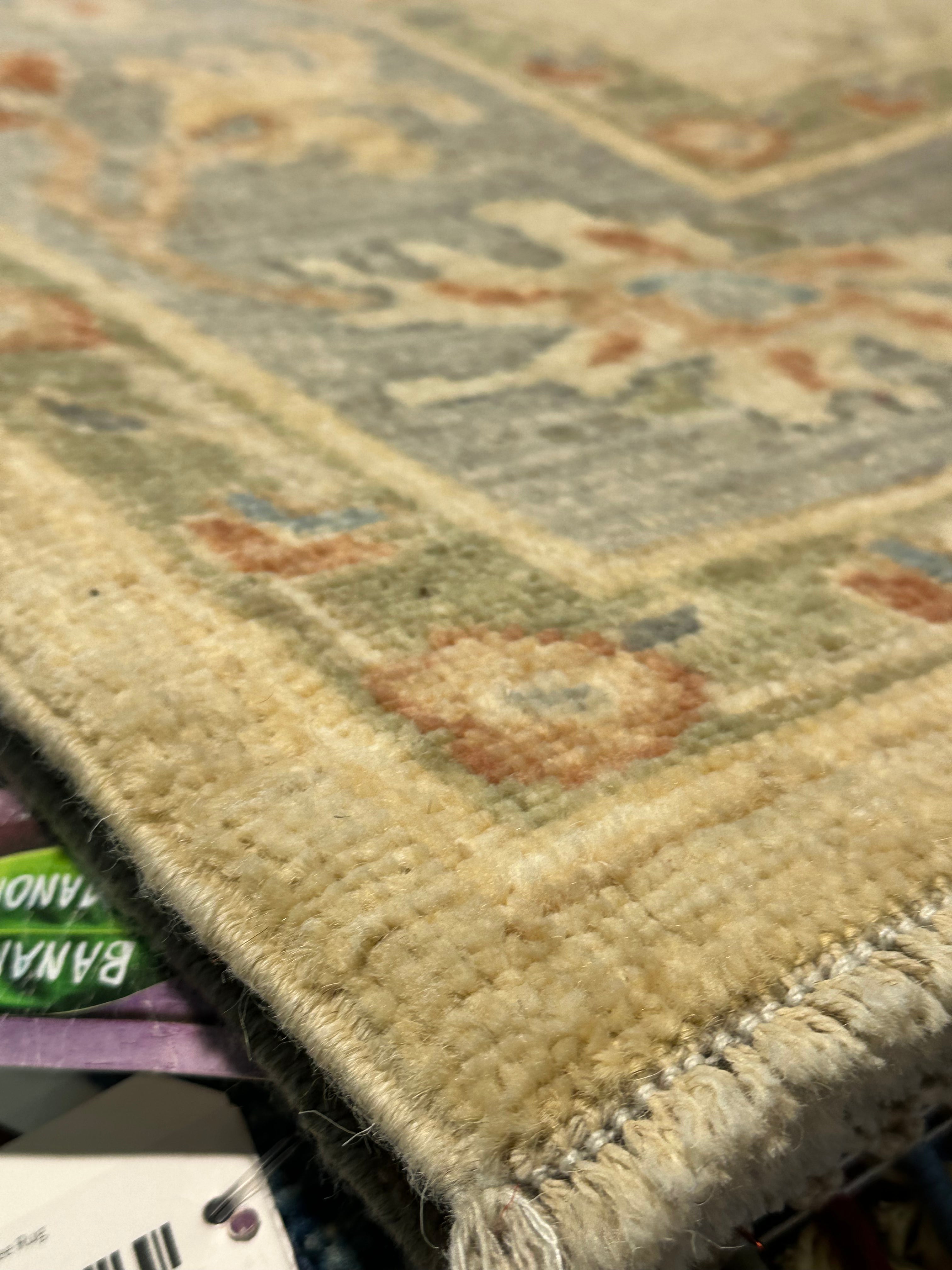 Candy L. Walken 6.2x9 Cream Afghani Whitewashed Oushak