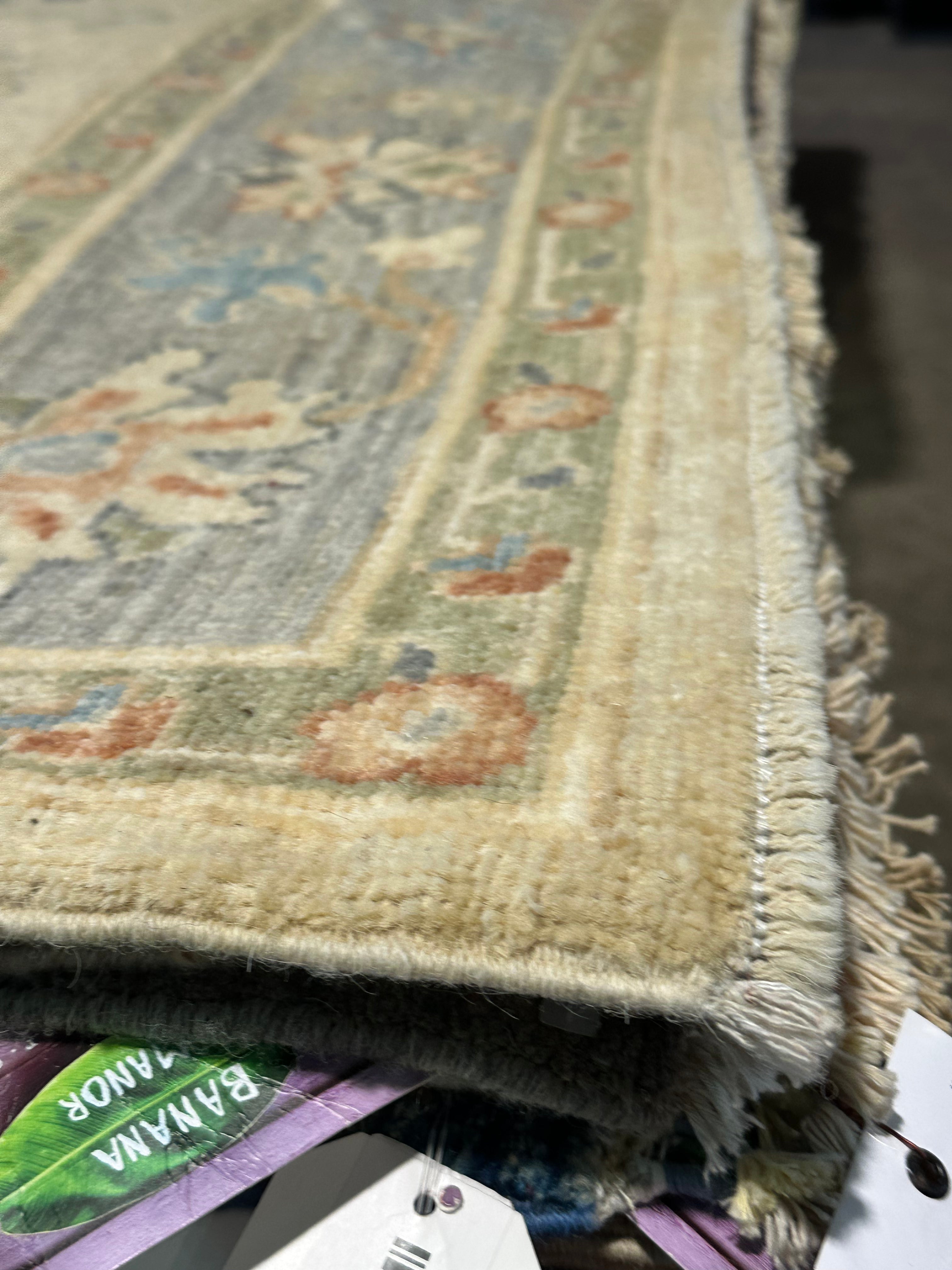 Candy L. Walken 6.2x9 Cream Afghani Whitewashed Oushak