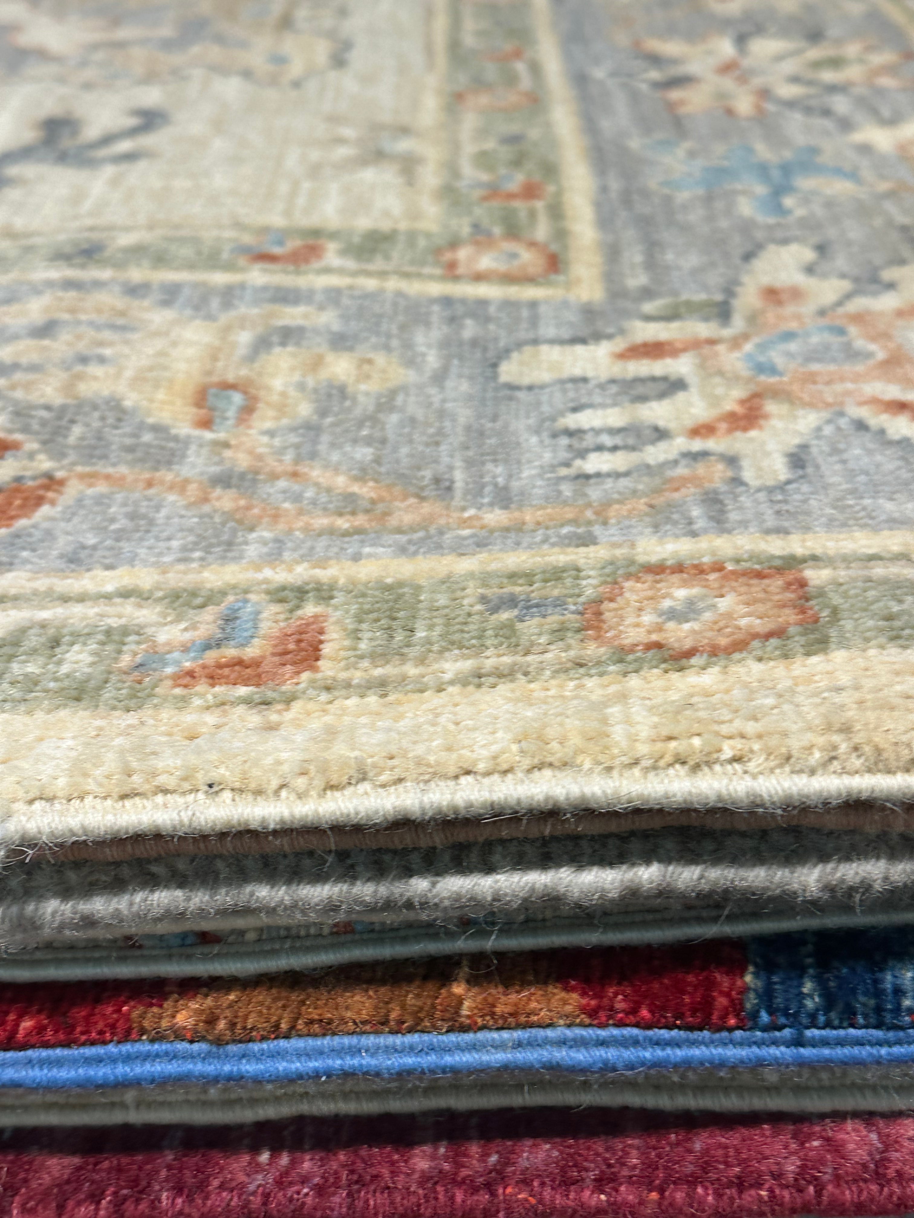 Candy L. Walken 6.2x9 Cream Afghani Whitewashed Oushak