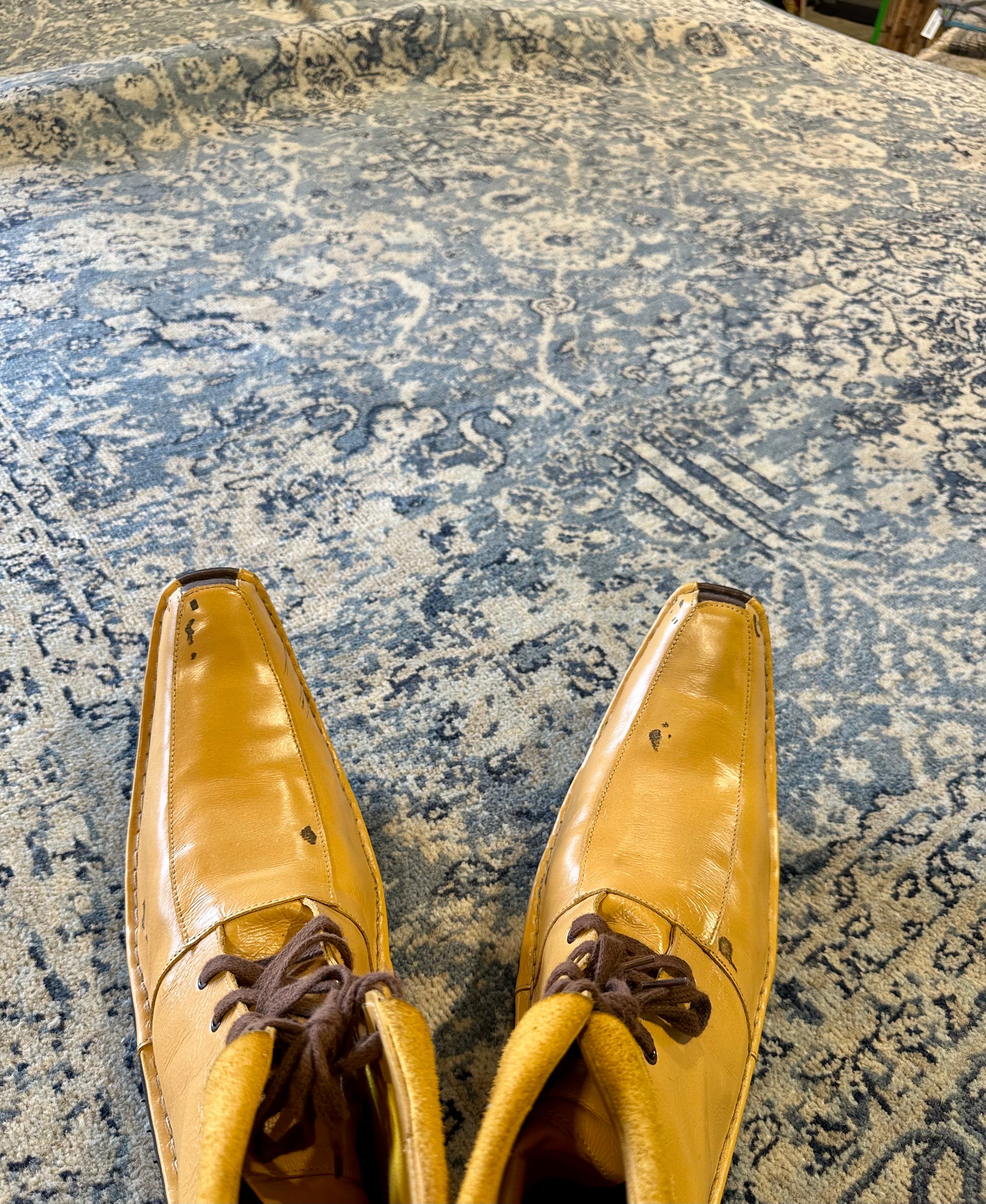 Maddison 8x10.3  Aqua Blue Hand-Knotted Oushak Rug