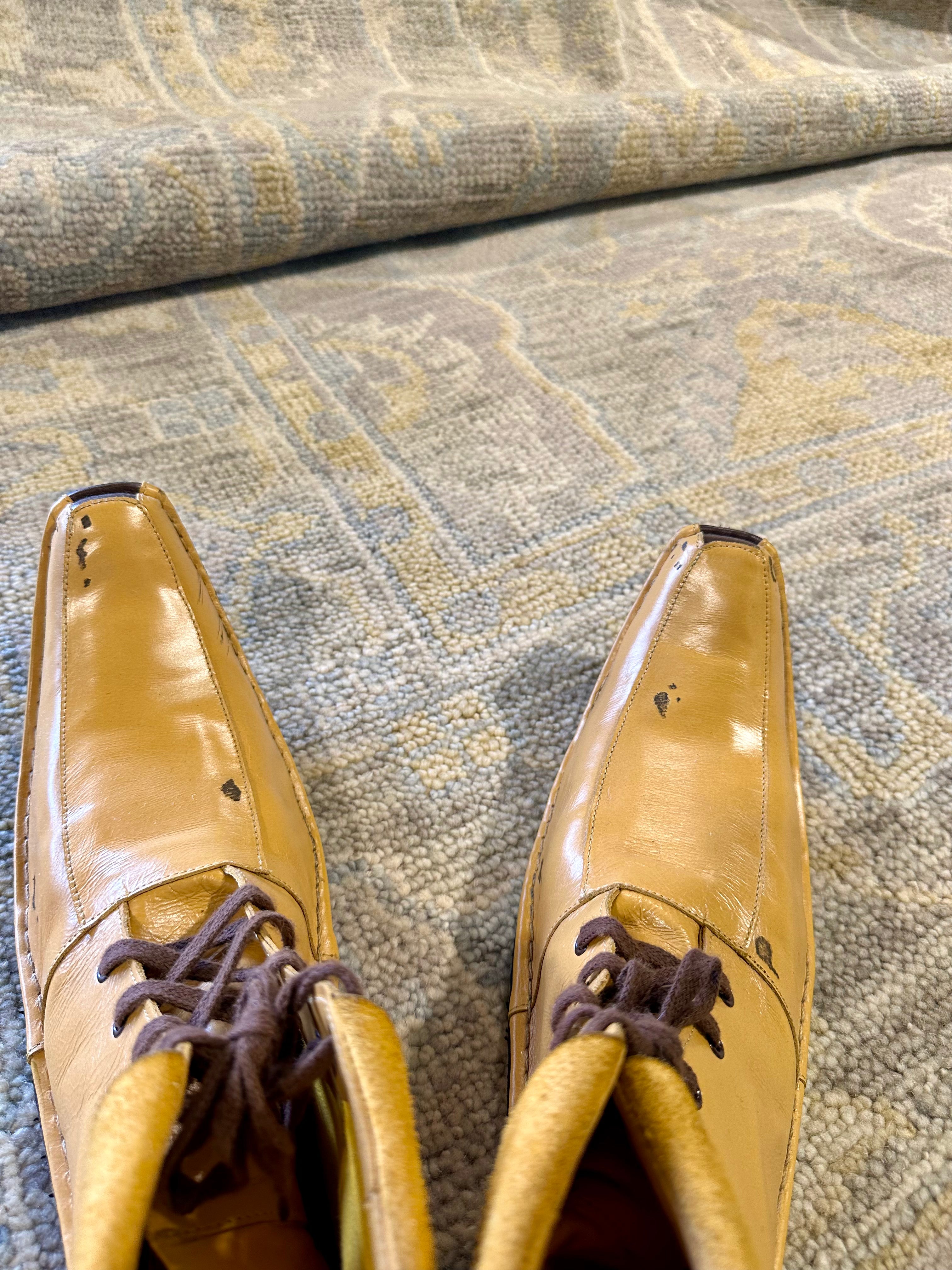 Concrete Blonde  8x10 Silver and Grey Hand-Knotted Oushak Rug