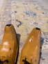 Captain Megan Dunleavy 3.2x5.1 Green Hand-Knotted Whitewashed Oushak