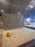 Alphonso Marina Grey and White Handwoven Modern Durrie Rug (Multiple Sizes) CLEARANCE