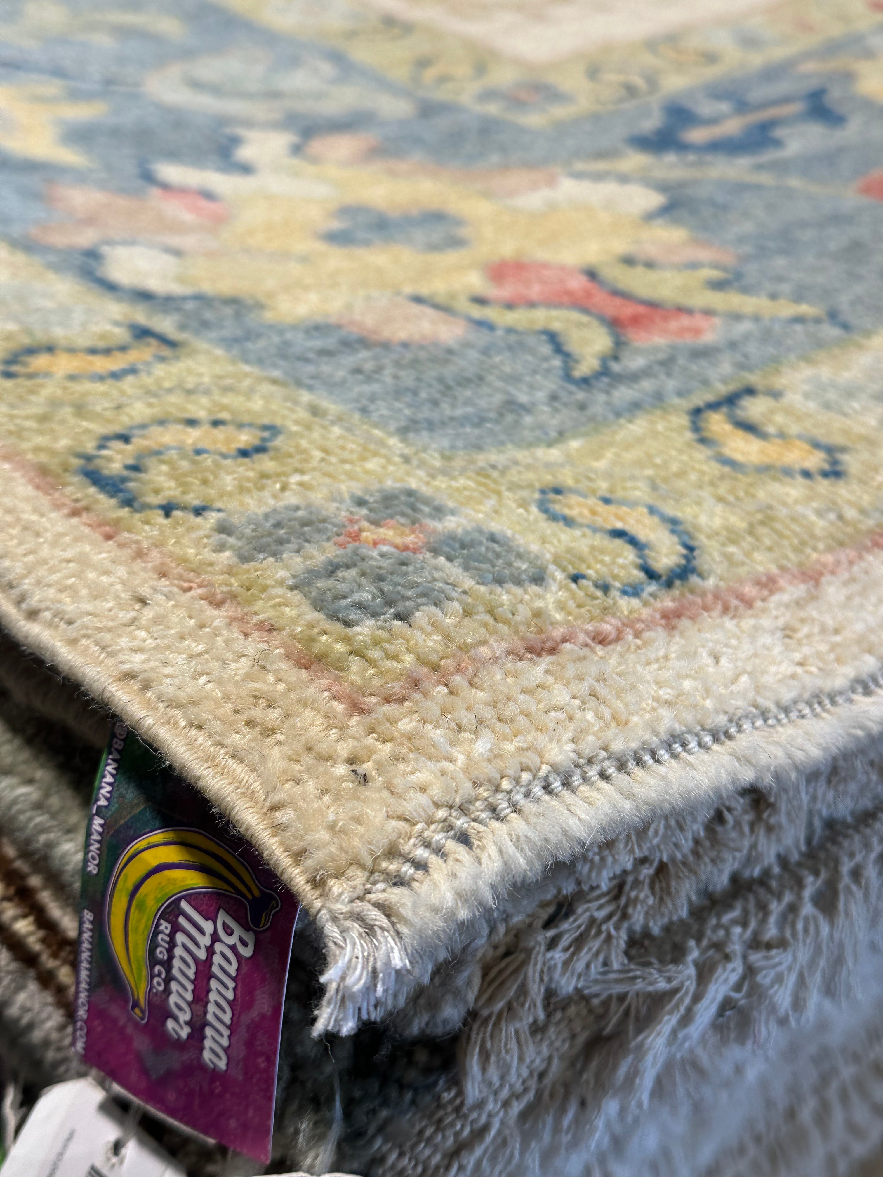Anna Ramey Borden 7.11x9.9 Colorful Afghani Colorful Oushak