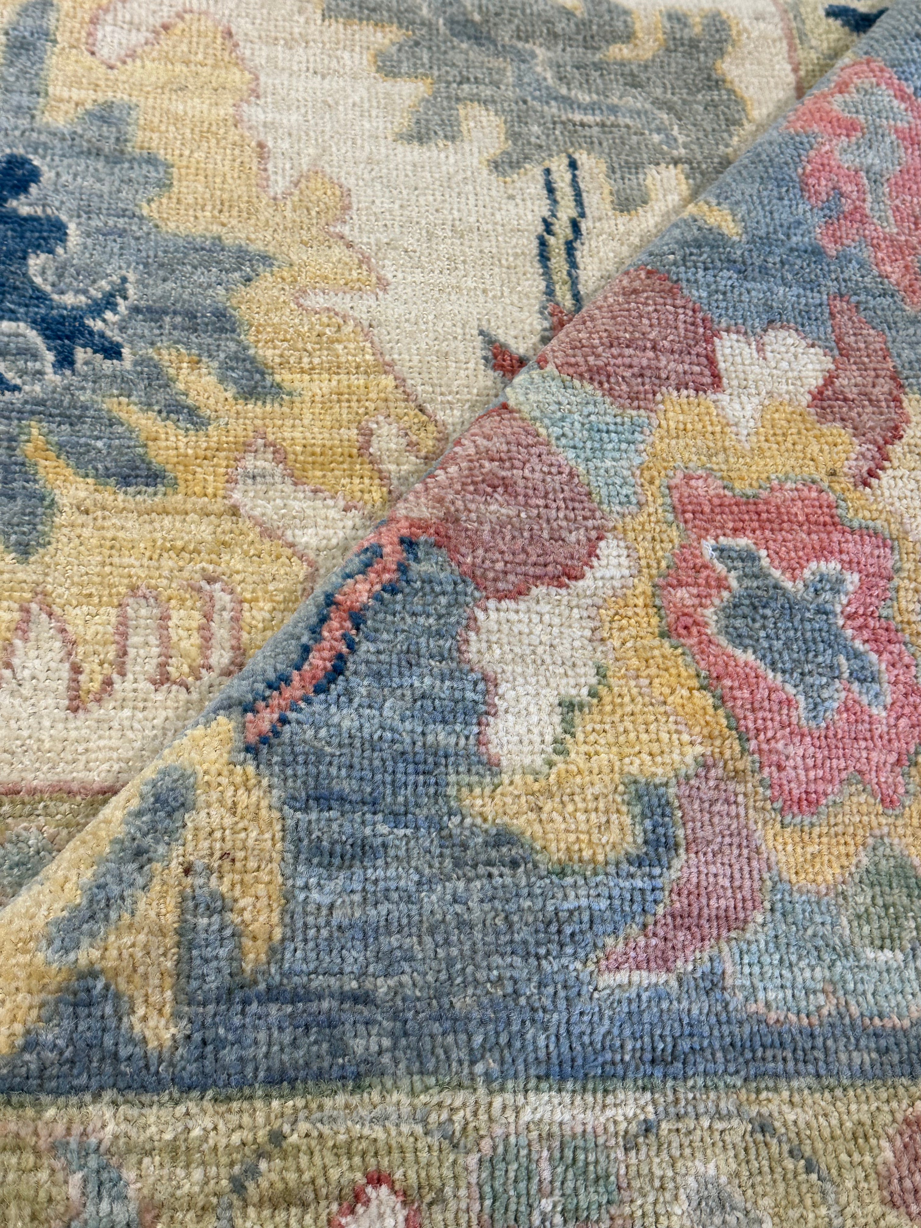 Anna Ramey Borden 7.11x9.9 Colorful Afghani Colorful Oushak