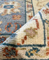 Suzanne Rogers 8x9.6 Hand-Knotted Grey & Ivory Oushak