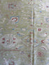 Rebecca Pfrommer 12.1x15.1 Green Hand-Knotted Whitewashed Oushak