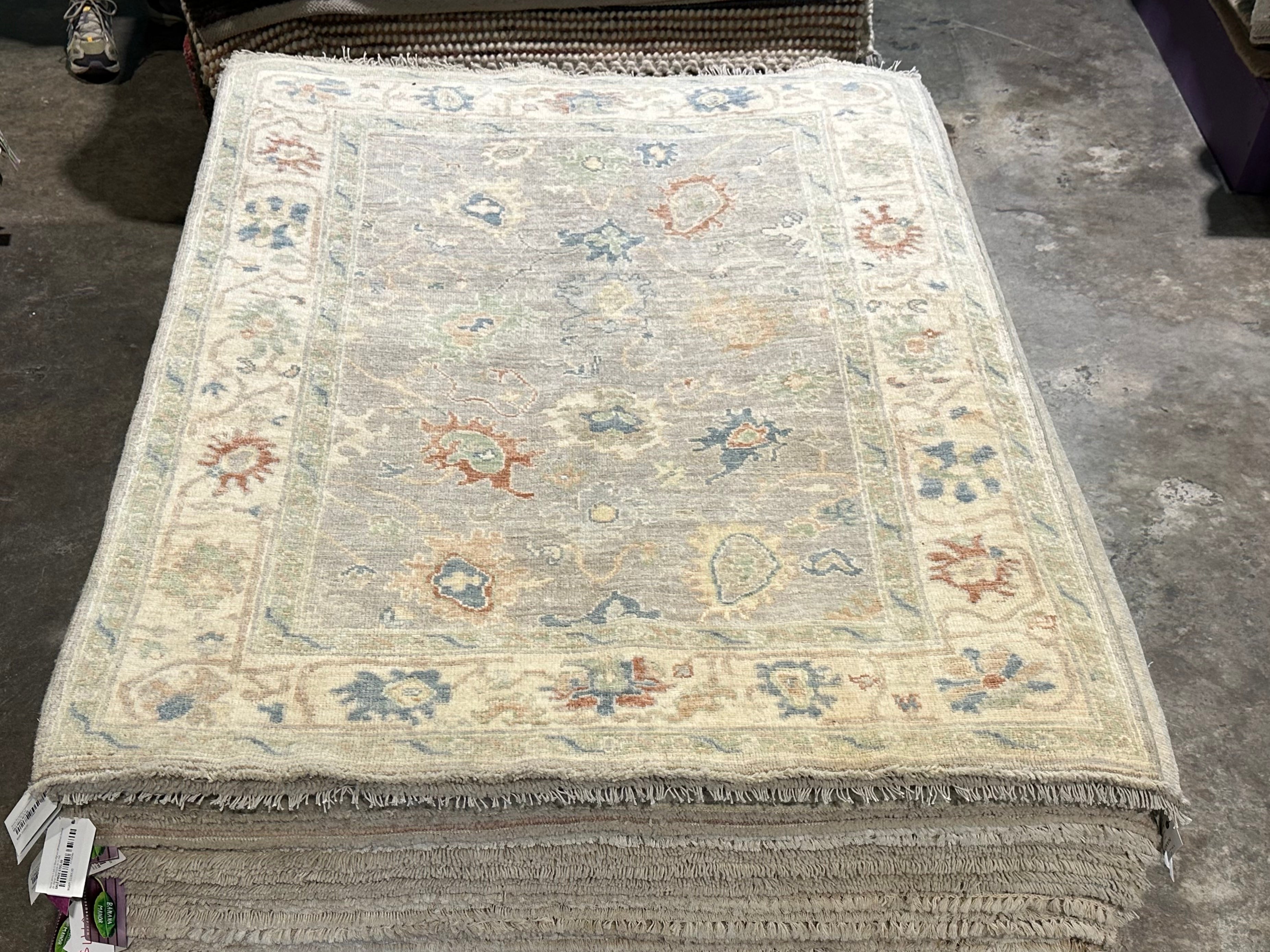 Jennifer Perkins 4x5.11 Afghani Whitewashed Oushak