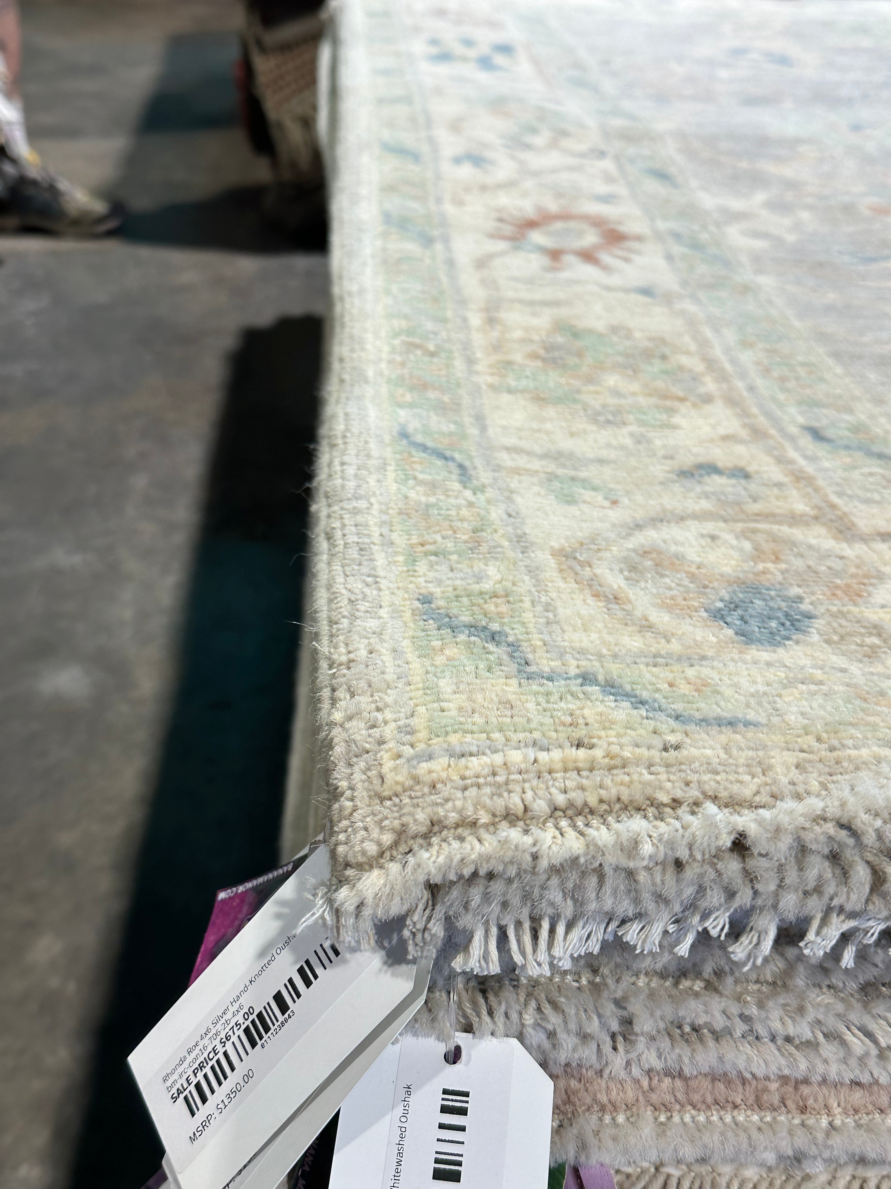 Jennifer Perkins 4x5.11 Afghani Whitewashed Oushak
