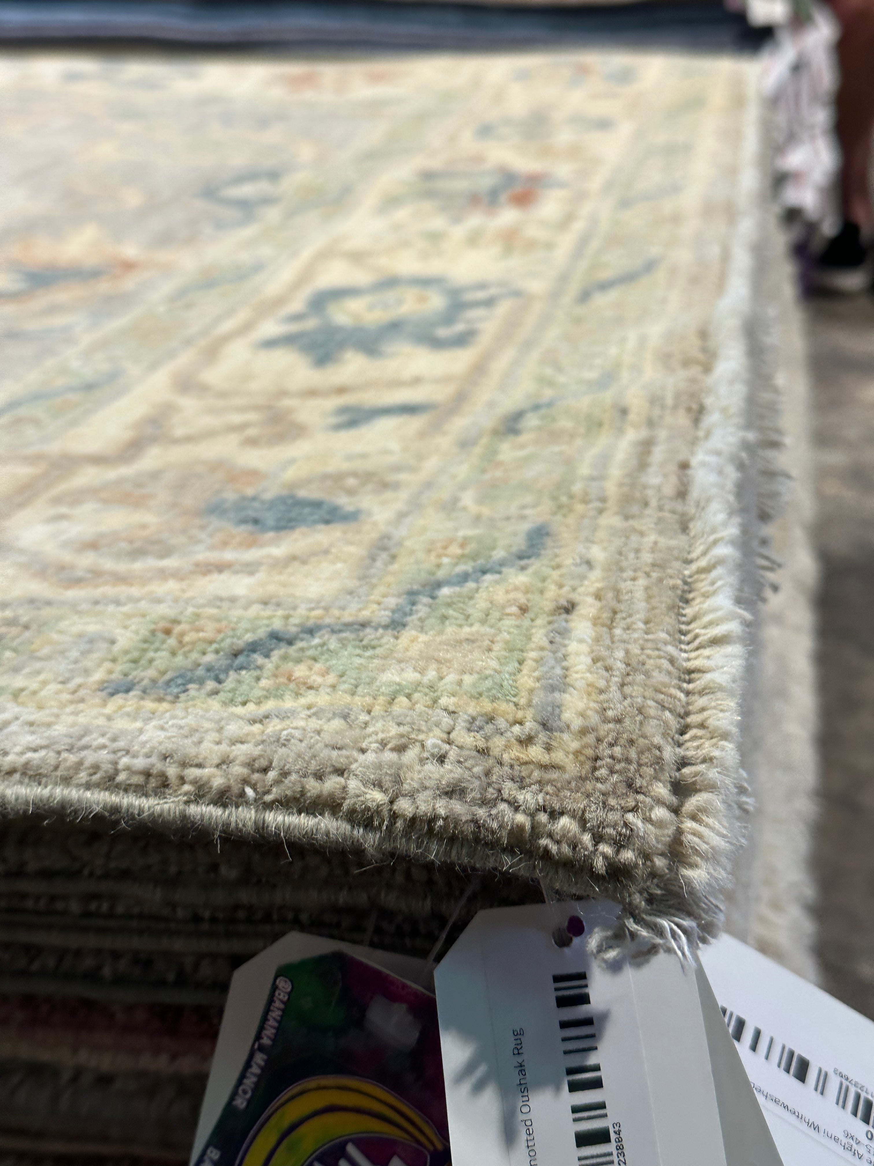 Jennifer Perkins 4x5.11 Afghani Whitewashed Oushak