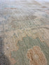Beth 11.10x17.8 Colorful Hand-Knotted Whitewashed Oushak