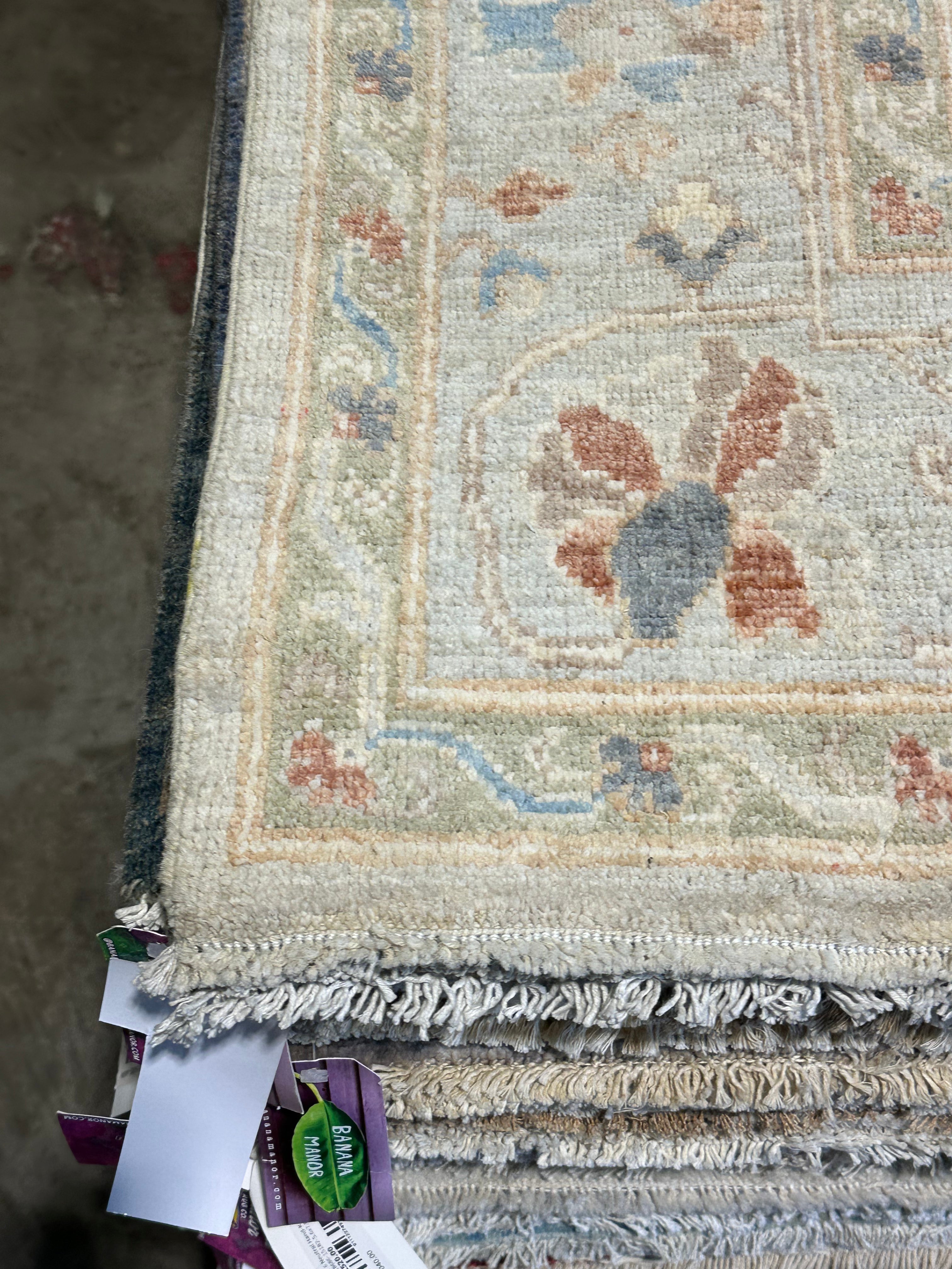Alex Spencer 5.3x7.11 Afghani Whitewashed Oushak