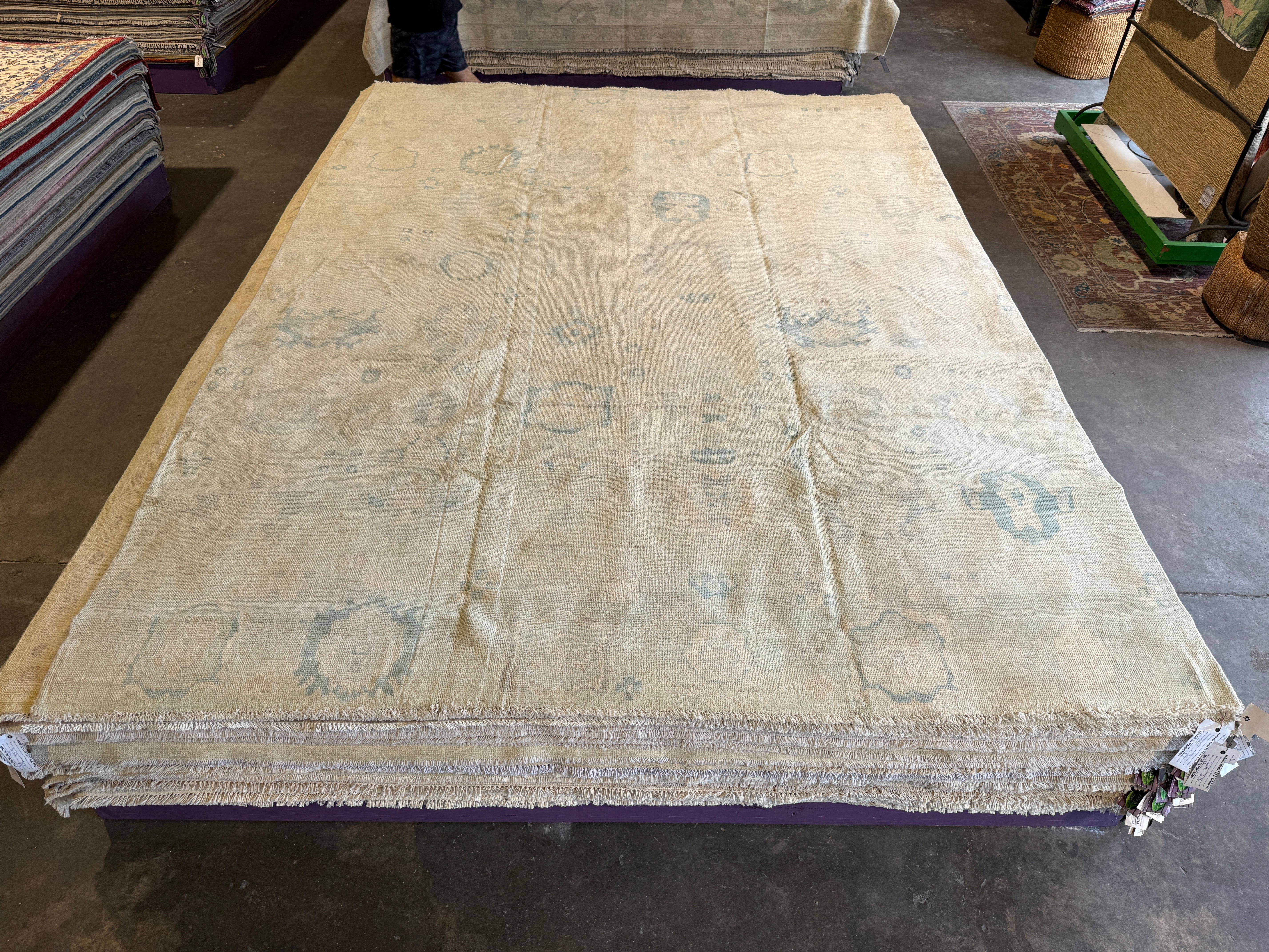 Principal Gita 8.6x12 Light Blue Hand-Knotted Whitewashed Oushak