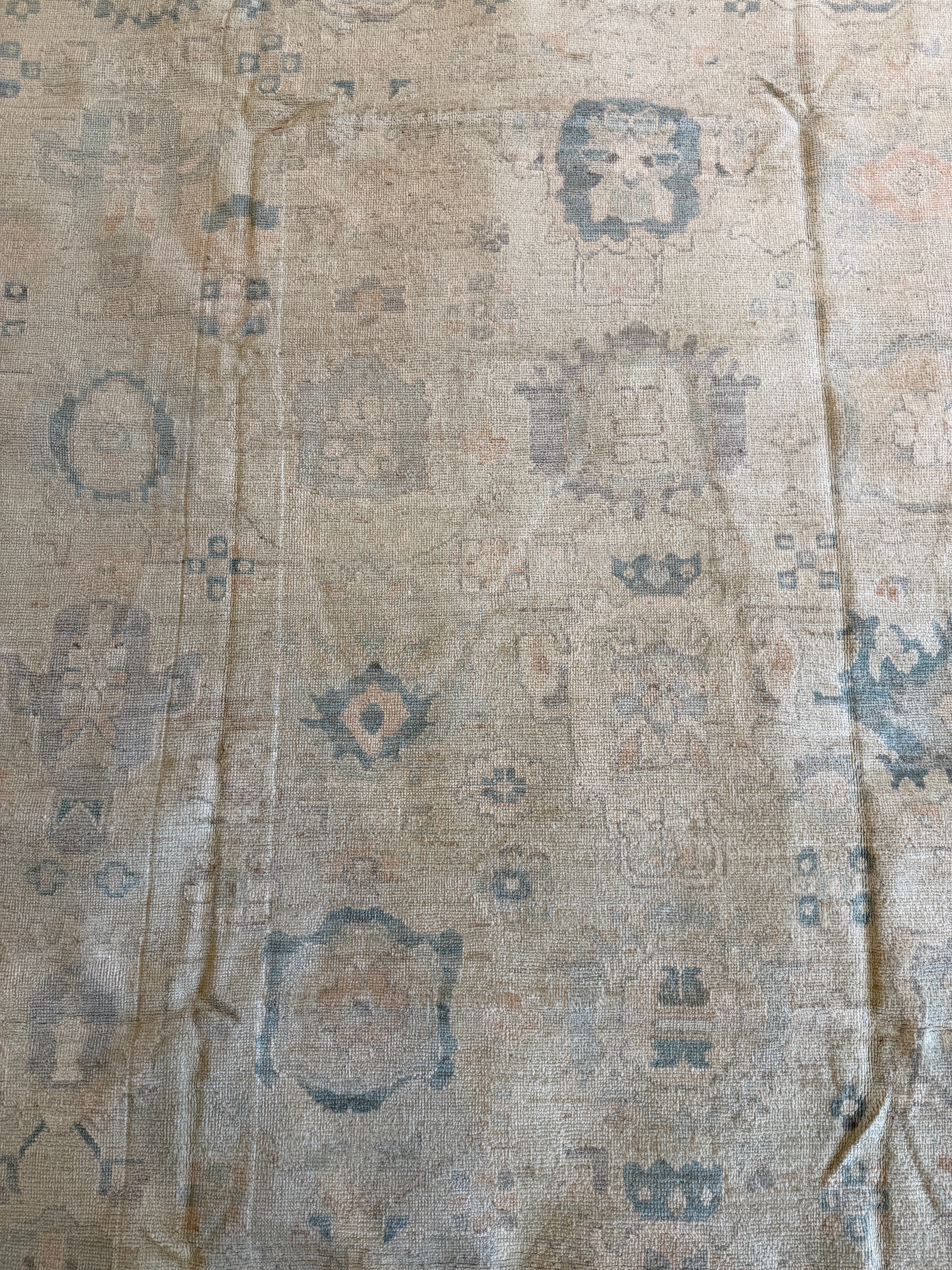 Principal Gita 8.6x12 Light Blue Hand-Knotted Whitewashed Oushak