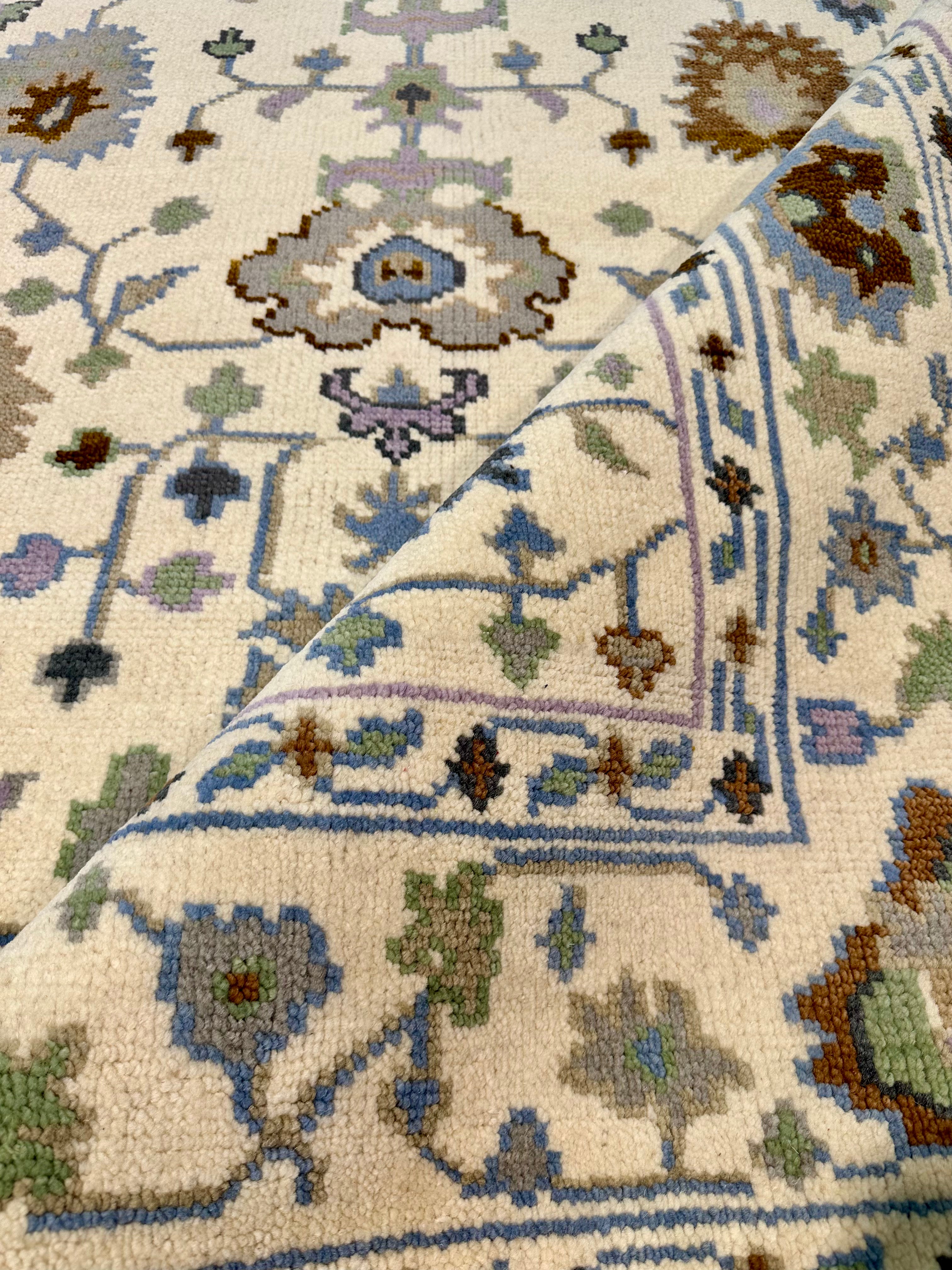 Leonora 6x9.3 Ivory & Ivory Oushak