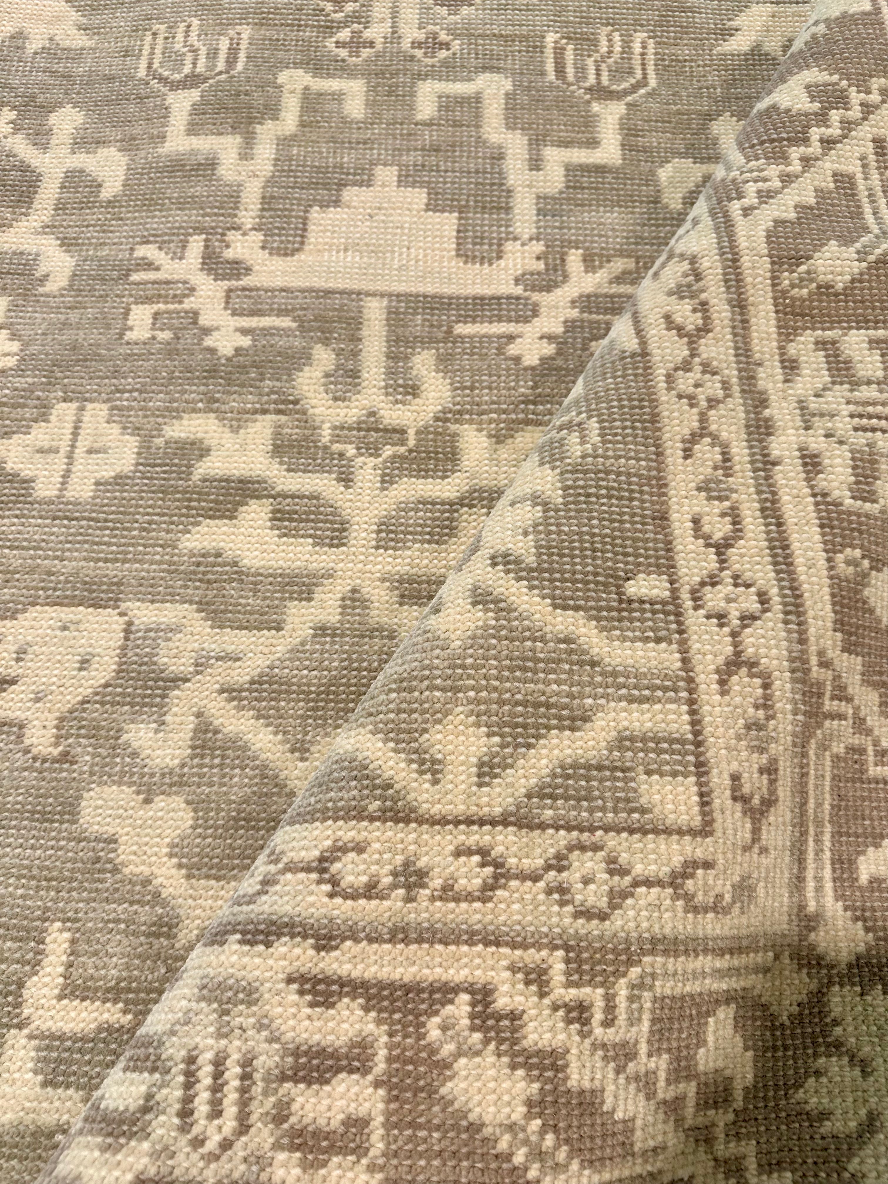 Maggia 6x9 Grey & Silver Oushak