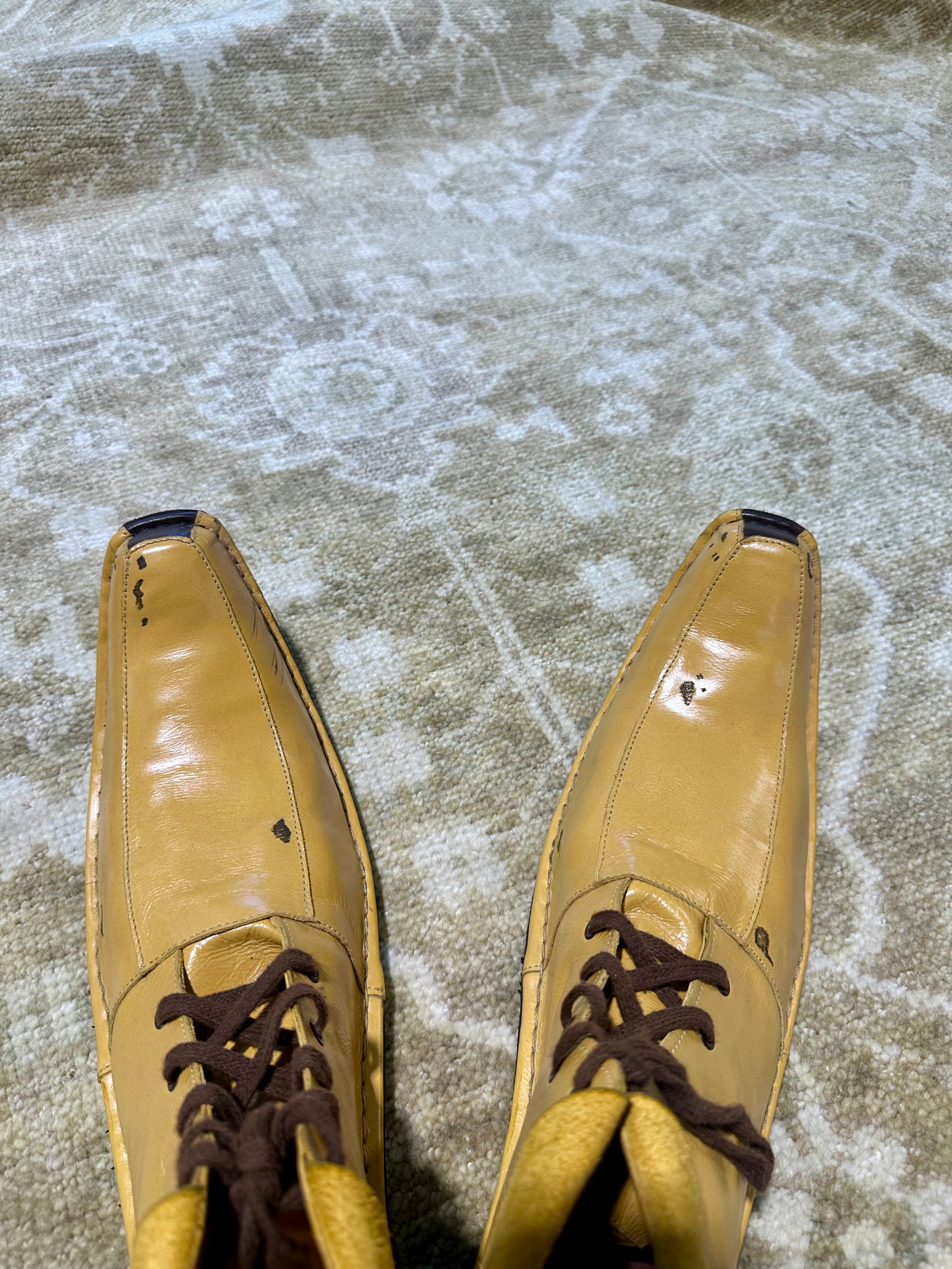 Brielle 6x9.3  Camel and Silver Hand-Knotted Oushak Rug