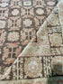 Melanie 6x9  Brown and Beige Hand-Knotted Oushak Rug
