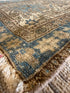 Christina M. Fitzgerald 3x4.5 Blue Hand-Knotted Heriz Rug