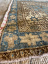 Christina M. Fitzgerald 3x4.5 Blue Hand-Knotted Heriz Rug