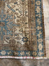 Christina M. Fitzgerald 3x4.5 Blue Hand-Knotted Heriz Rug