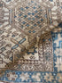 Christina M. Fitzgerald 3x4.5 Blue Hand-Knotted Heriz Rug