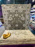 Dorsiere  6x9 Dark Grey Hand-Knotted Oushak Rug
