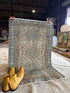 Christina M. Fitzgerald 3x4.5 Blue Hand-Knotted Heriz Rug