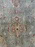 Jodie Plumb 2.11x4.9 Green Hand-Knotted Farhan Rug