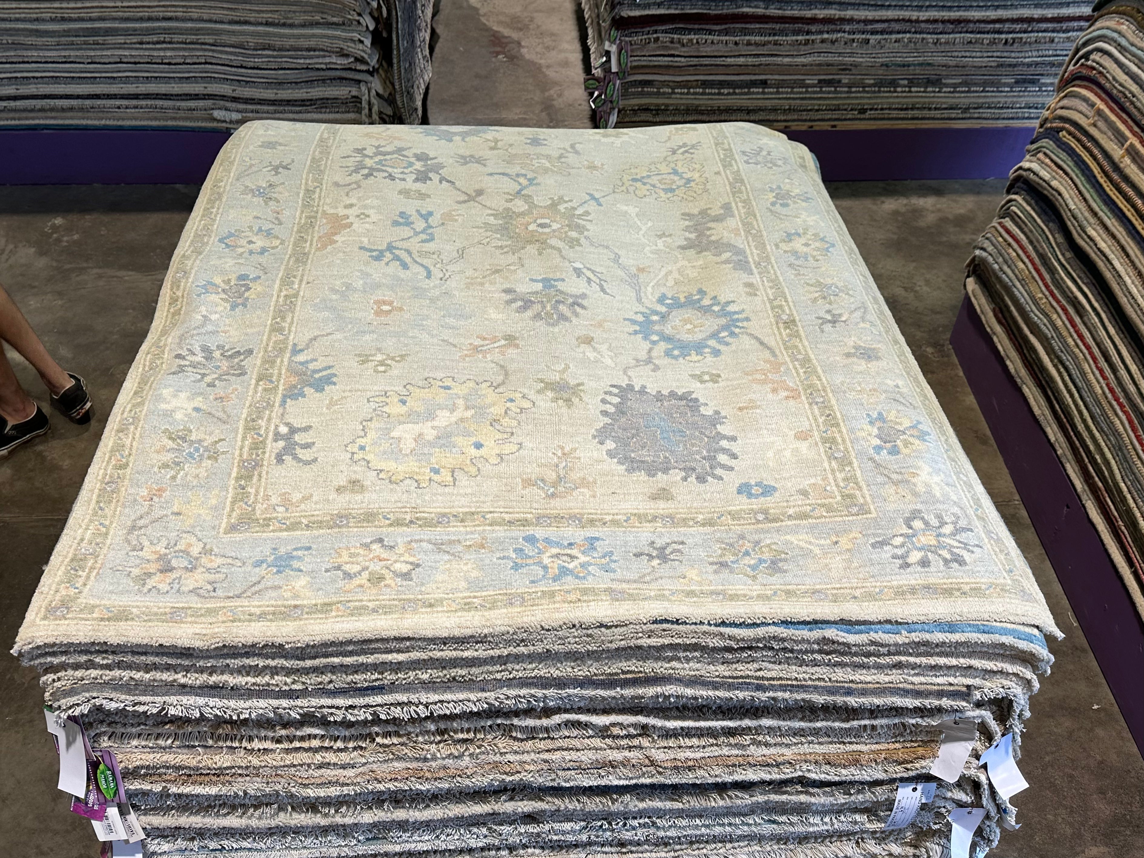 Claire Benjamin 5.2x8.2 Afghani Whitewashed Oushak