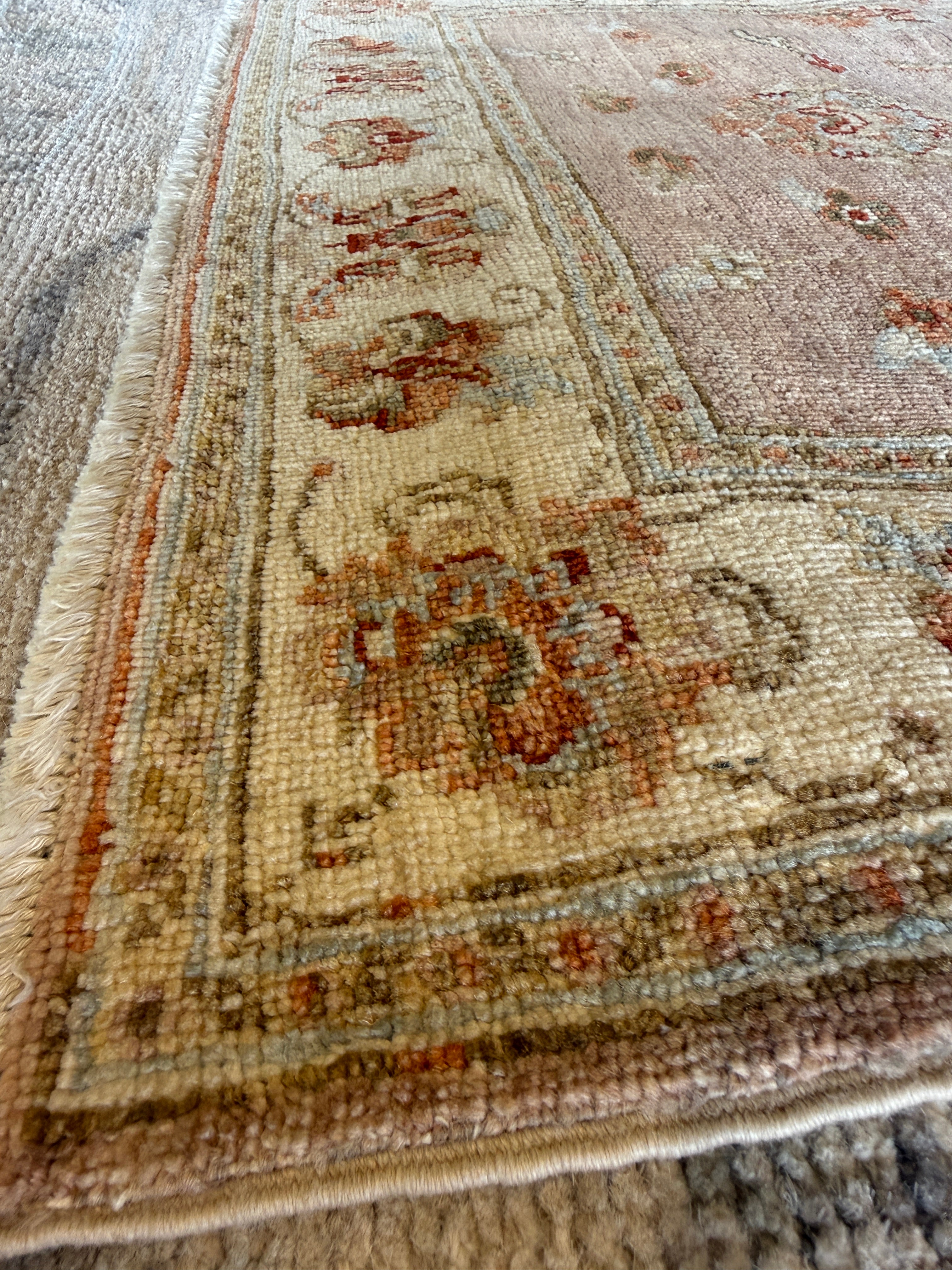 Joy Sunday 2.8x3.9 Light Pink Hand-Knotted Farhan Rug