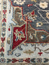 Gracie 8.3x10 Blue and White Hand-Knotted Oushak Rug
