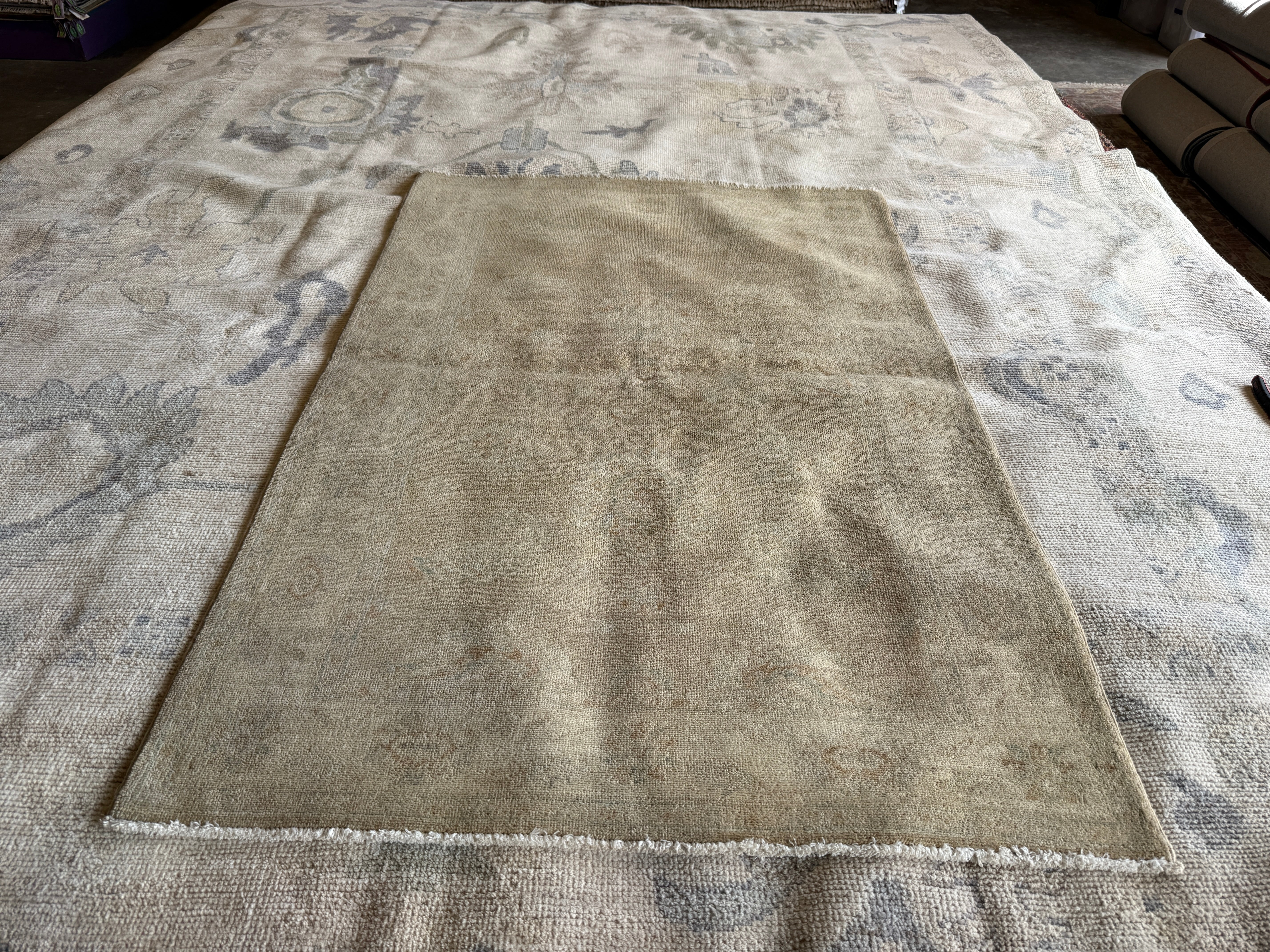 Phylicia Feldman 3.3x4.10 Cream Hand-Knotted Farhan Rug