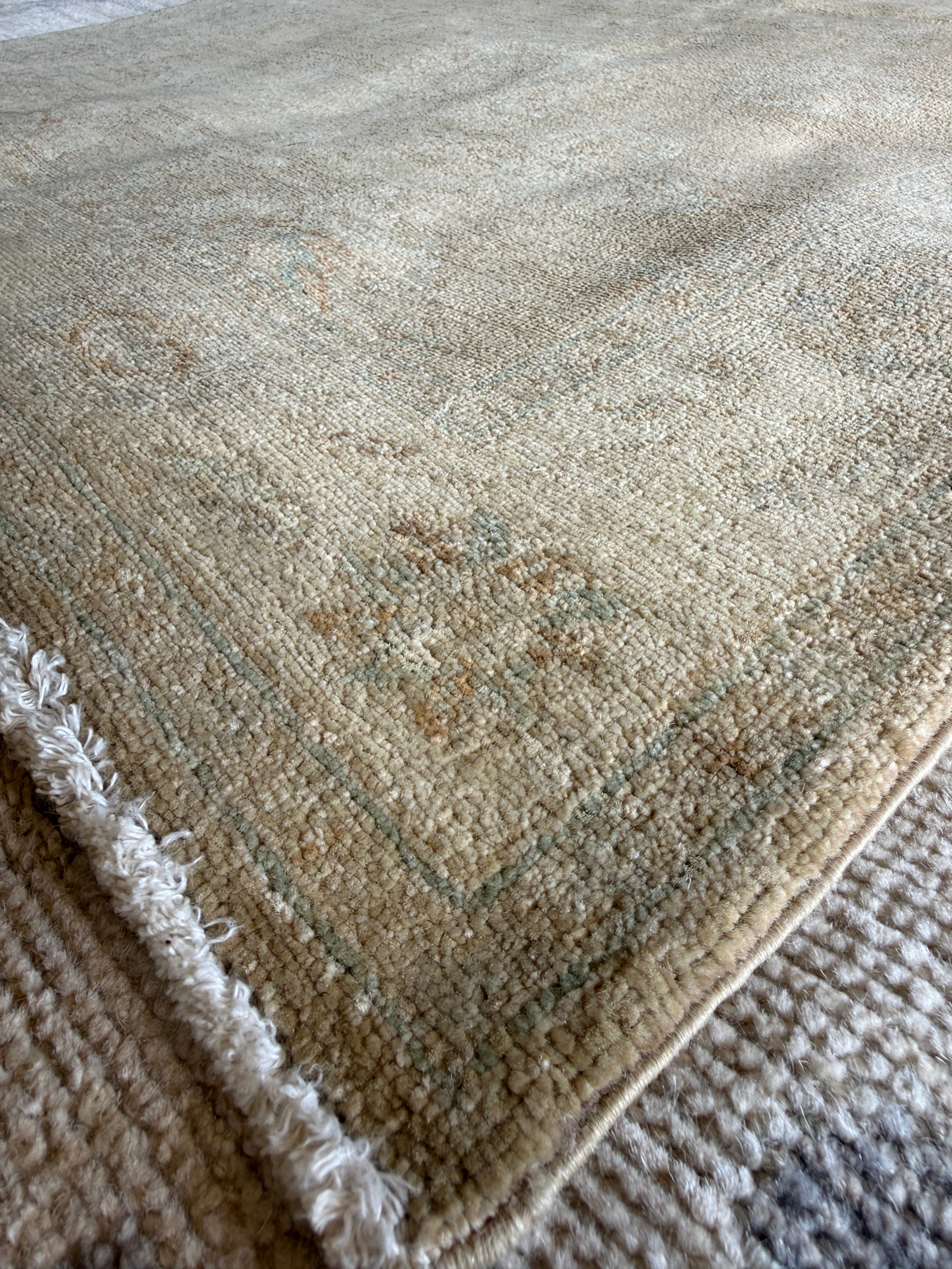 Phylicia Feldman 3.3x4.10 Cream Hand-Knotted Farhan Rug