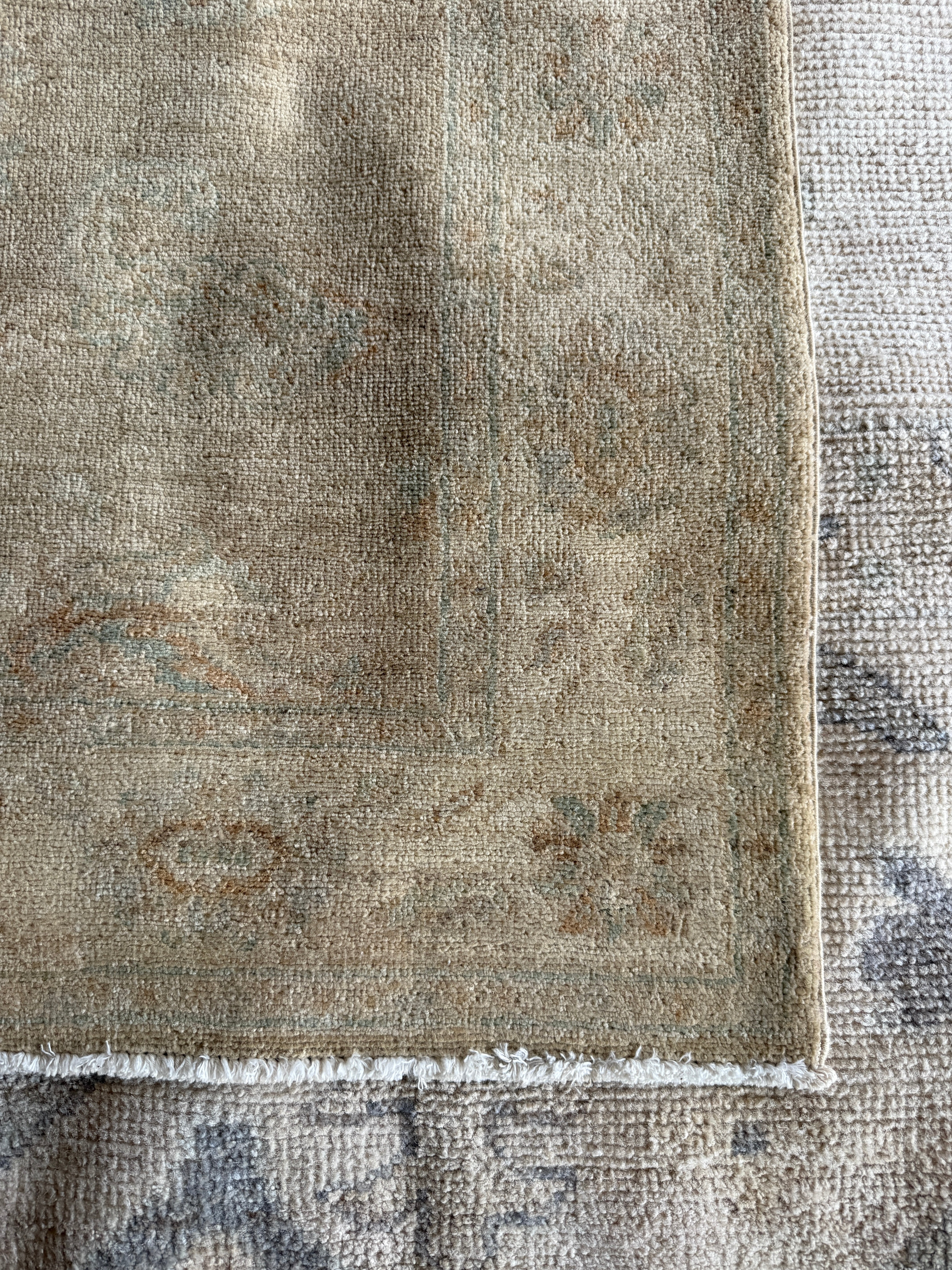 Phylicia Feldman 3.3x4.10 Cream Hand-Knotted Farhan Rug