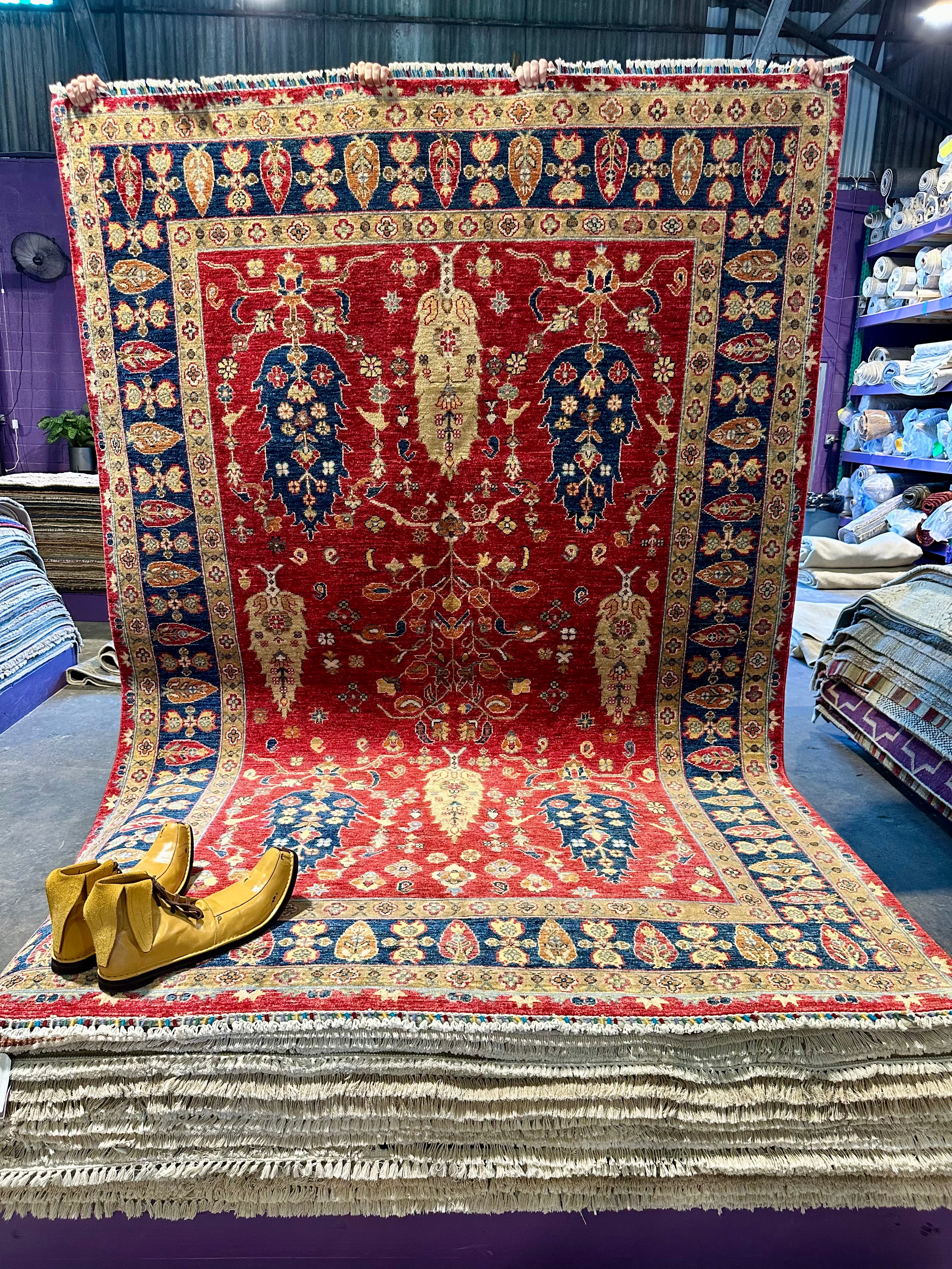 Jana Craig 6.6x9.8 Red Afghani Chobi