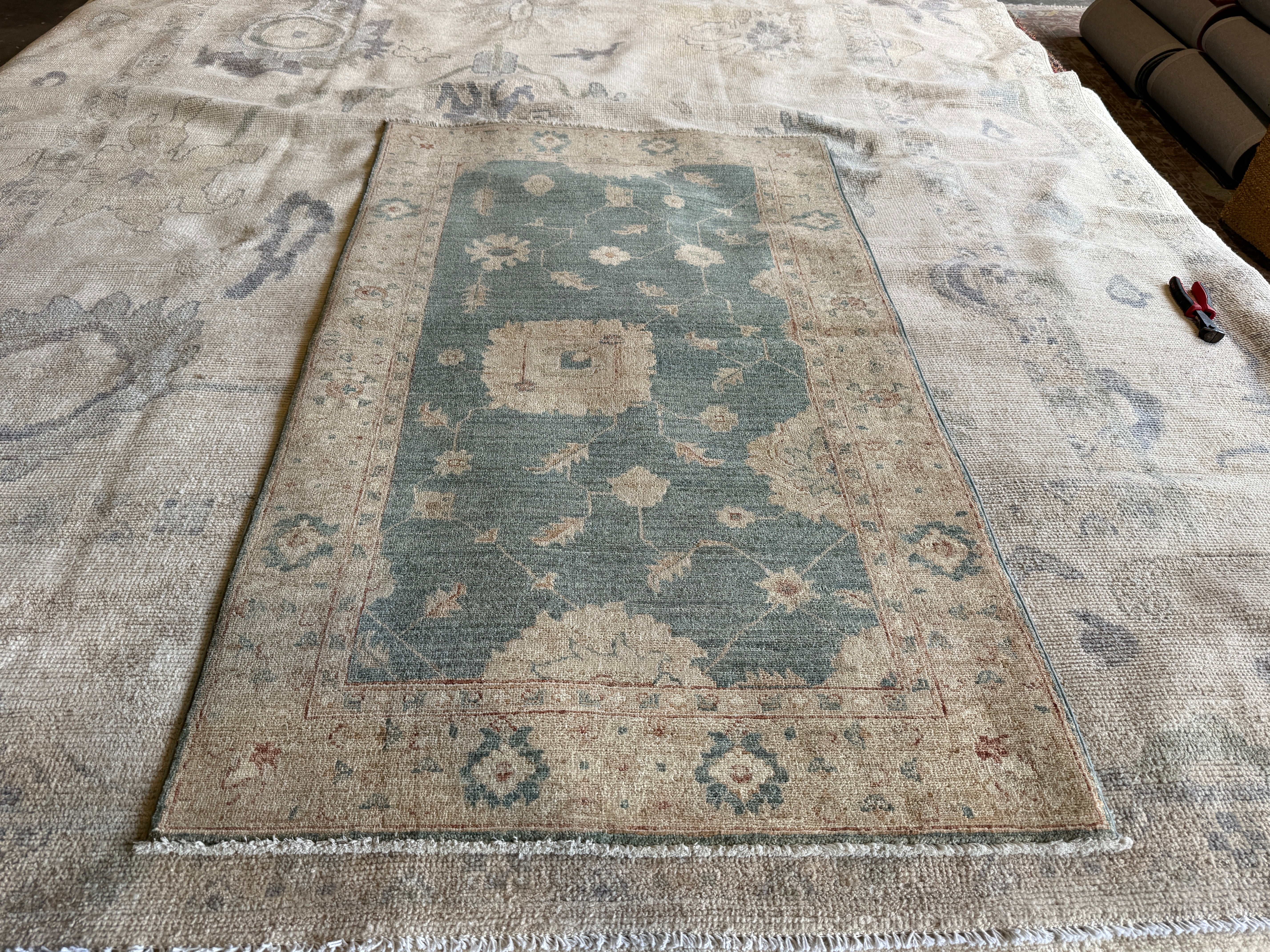 Lisa Justis 3x5.1 Blue Hand-Knotted Farhan Rug